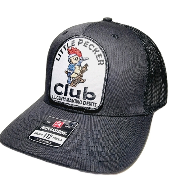Little Pecker Club Lil Gents Making Dents Mesh Snapback Curved Bill Baseball - Picture 2 of 4
